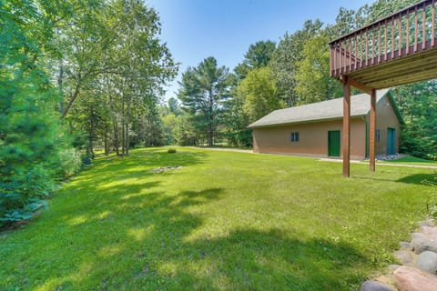Front yard with a firepit