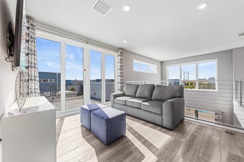 A bright upstairs retreat for relaxing, reading, or winding down.
