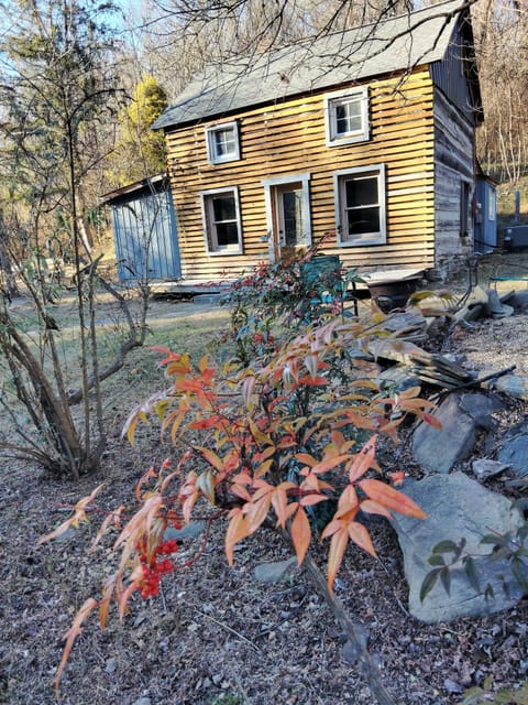 Historic Rustic Cabin next to Water Pond 