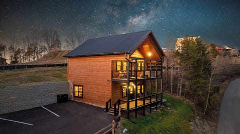 
Evenings feel extra special when the cabin lights glow.