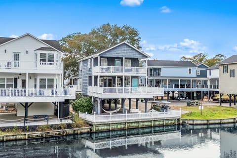 Waterfront retreat with private dock and spacious balconies