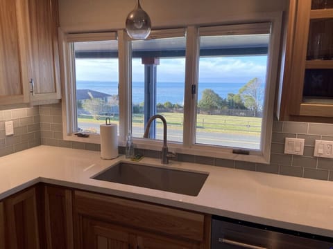 kitchen with view to ocean