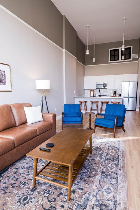 Living Room, Dining and Kitchen