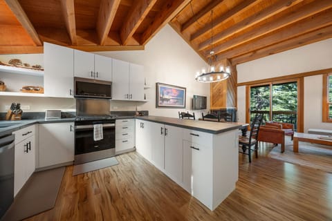 Beautifully remodeled kitchen with stainless steel appliances