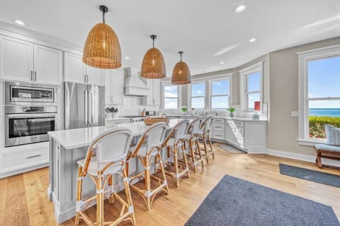 Lake views from the kitchen as well