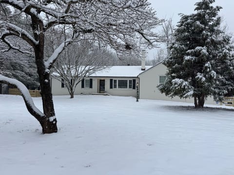 Front of home, winter photo