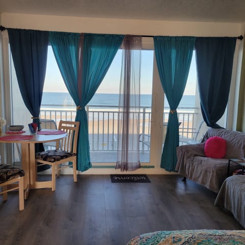 Amazing ocean view from inside condo