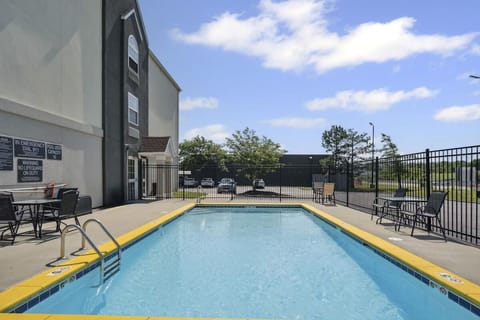 Soak up sunshine on the pool deck between swims.