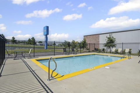 Cool off with refreshing laps in the outdoor pool.