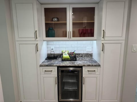 Bar area with pantry on eac h side