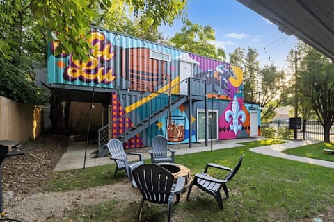 Kick back by the fire in our art filled oasis.