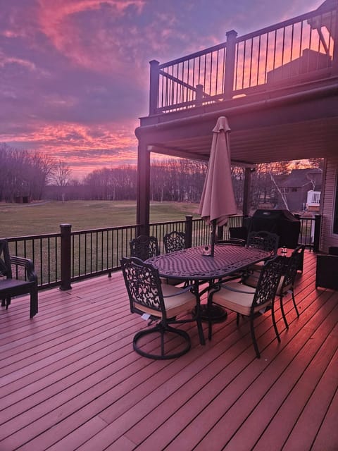 Main deck at sunrise