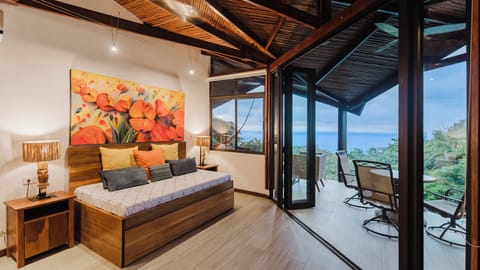 Social room and terrace with stunning ocean view