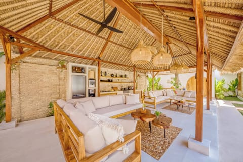 After returning from a nice dinner this is the perfect place to end the day - sitting outside during the warm Bali nights