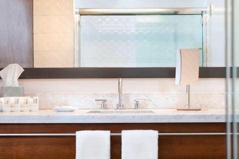 Bathroom. Interior and views may vary by availability.