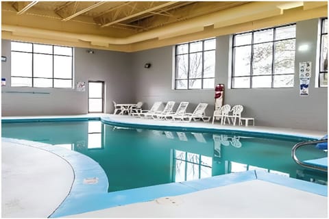 Unwind with a refreshing swim in the bright indoor pool.