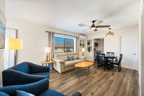 Living room with pull out sofa
