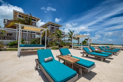 Stretch out on plush loungers steps from the sea breeze.