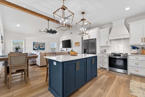 Indoors, Kitchen, Kitchen Island, Appliance, Ceiling Fan