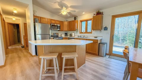 Kitchen featuring stainless steel appliances.