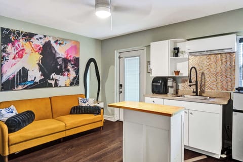 Relax & stream your favorites on the living room’s smart TV in Unit 4​