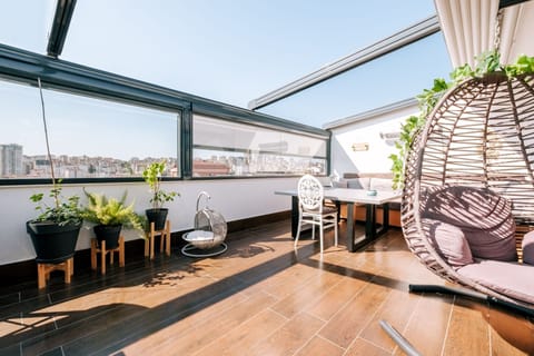 Where relaxation meets the horizon – our captivating sea view terrace.