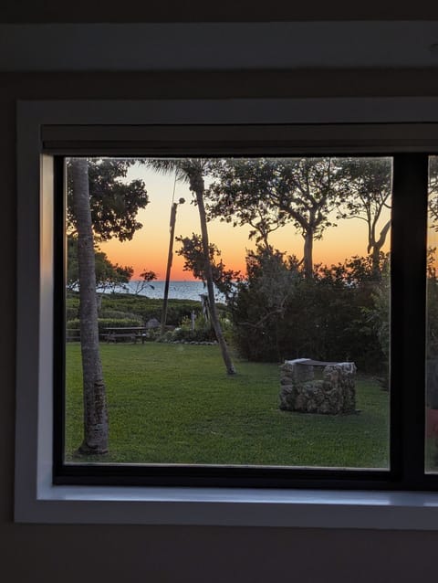 Winter sunset from the living room.