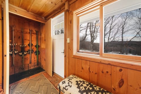 Dedicated ski storage — keep skis, boards, and gear organized