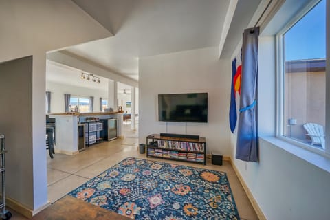 Rec Room TV area with futon