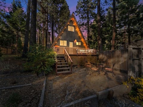 Classic Tahoe A-frame tucked among the pines in prime Kings Beach.