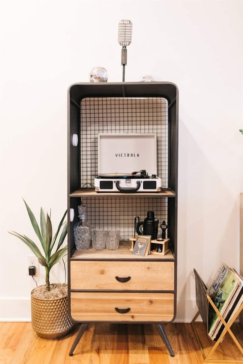 Play a classic Johnny Cash record while sipping on your favorite drink