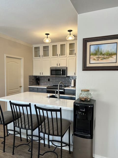 Extra seating and cold water dispenser