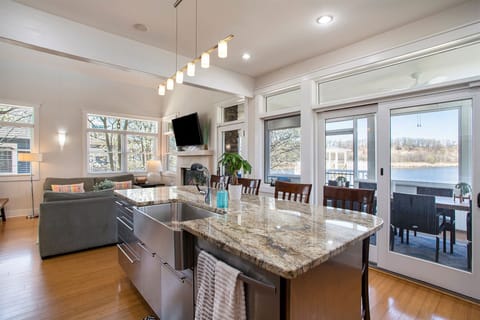 A bright and modern kitchen that inspires culinary creativity.