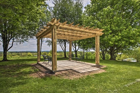 Patio | Wood Pergola | Open Lawn Surroundings