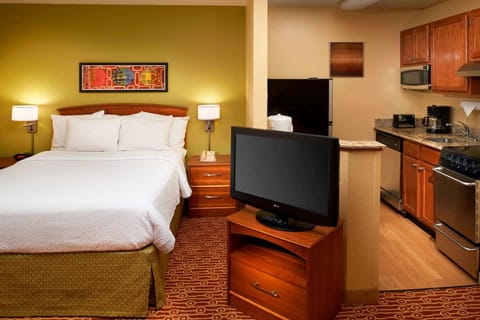Enjoy easy meals and cozy nights in this well-equipped suite.