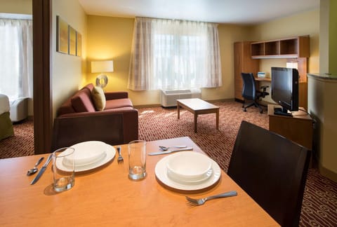 Stretch out in the spacious suite living area and relax.