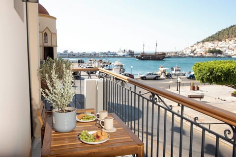 Wake up to postcard-perfect views from the private balcony.