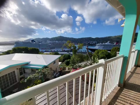 Cruise ship docked in Harbor