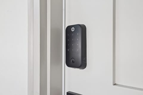Yale smart lock with unique code.