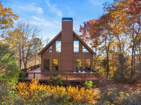 Ridge Haven surrounded by fall color