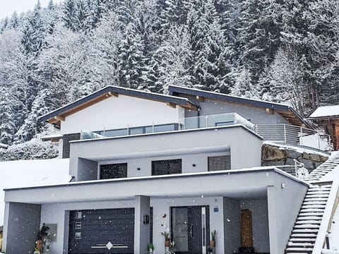 House, Home, Architecture, Roof, Freezing, Cottage, Winter, Slope, Snow, Garage