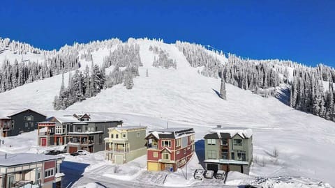 Aerial winter view of Alpine Meadows