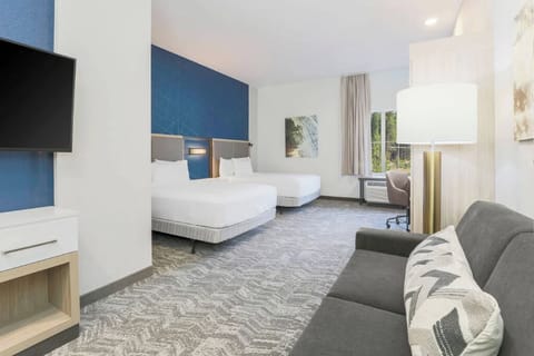 Lounge comfortably with room to spread out and relax.