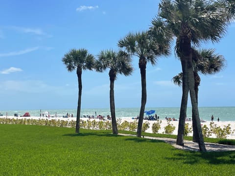 View of beach from private walk-way