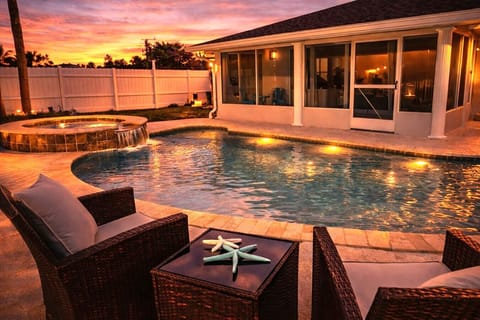 Heated Pool & Hot Tub at Sunset