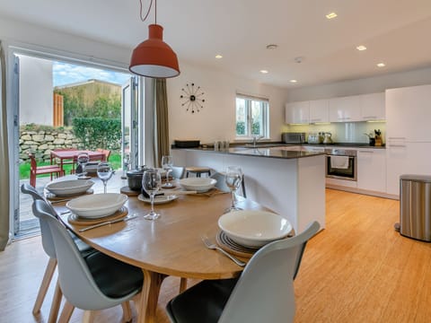Kitchen/diner | Lodge 53 Una - St Ives Resort, Carbis Bay, near St Ives