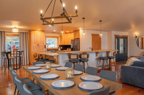Looking into the kitchen from the dinning room