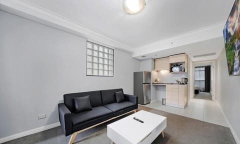 Cozy lounge space to unwind after exploring the city