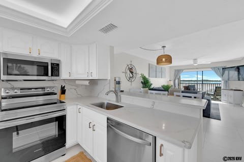 Open floor Living Space enjoys a view of the Gulf from nearly every room