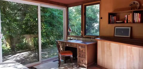 White bathroom closet